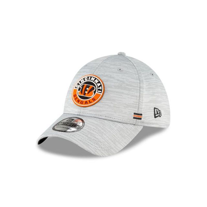 NFL Cincinnati Bengals Official Fall Sideline 39Thirty Stretch Fit (RHY3769) - Grey New Era Caps